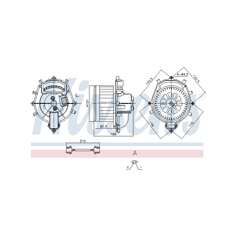 Pulseur d'Air Habitacle Pour Peugeot Partner Citroën Berlingo C4 Picasso