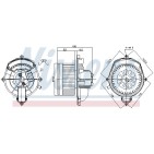 Pulseur d'Air Habitacle Pour Peugeot Partner Citroën Berlingo C4 Picasso