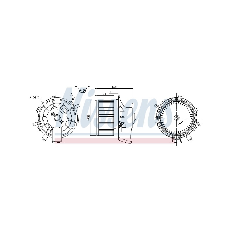 Pulseur d'Air Habitacle Pour Peugeot Opel Fiat Ducato Citroën 6441Y1 77364090