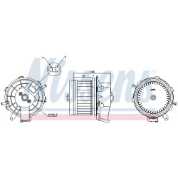 Pulseur d'Air Habitacle Pour Peugeot Opel Fiat Ducato Citroën 6441Y2 77364058