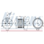 Pulseur d'Air Habitacle Pour Fiat 500 C 500/595/695 500C/595C/695C Panda Ford KA