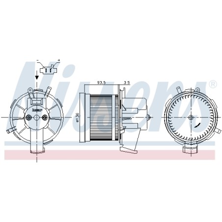 Pulseur d'Air Habitacle Pour Fiat 500 C 500/595/695 500C/595C/695C Panda Ford KA