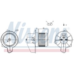 Pulseur d'Air Habitacle Pour Fiat 500 C 500E Fiorino Panda 77366917 77368879