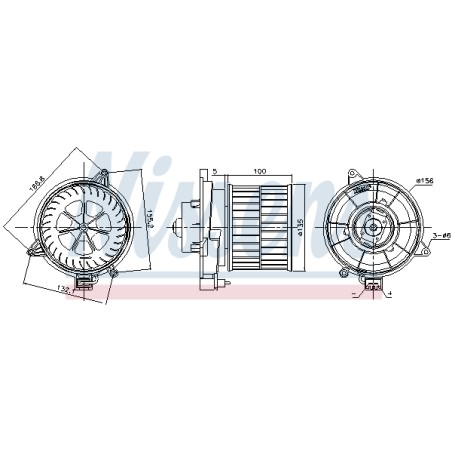 Pulseur d'Air Habitacle Pour Ford Fiesta V Fusion 1206930 1252926 2S6H18456AC
