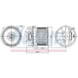 Pulseur d'Air Habitacle Pour Peugeot Toyota Aygo Citroën 1608174880 871030H010