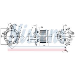 Pulseur d'Air Habitacle Pour Renault Captur I Clio IV Kaptur 272101005R