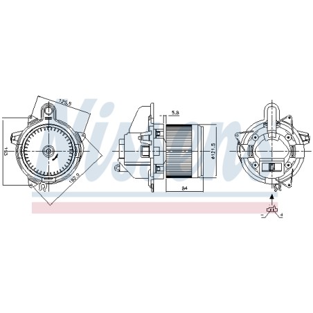 Pulseur d'Air Habitacle Pour Renault Captur I Clio IV Kaptur 272101005R