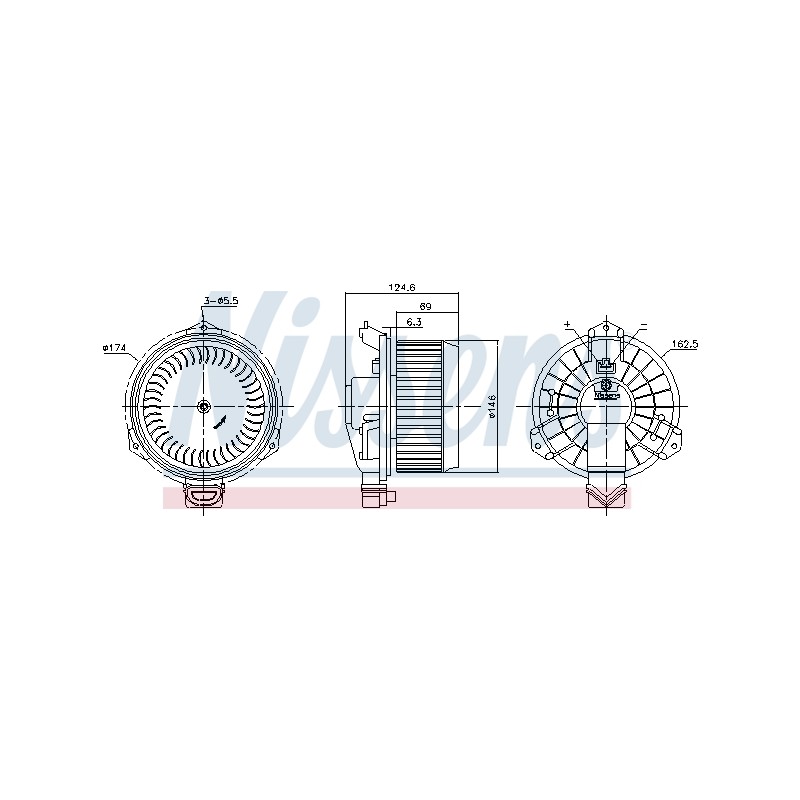 Pulseur d'Air Habitacle Pour Toyota Daihatsu Subaru 871030D100 8710352141