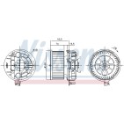 Pulseur d'Air Habitacle Pour Renault Megane II 7701055134 7701056964