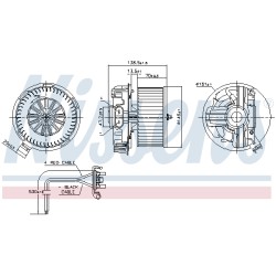 Pulseur d'Air Habitacle Pour Renault Modus 7701060014 7701060015 7701209802