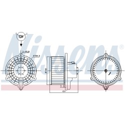 Pulseur d'Air Habitacle Pour Hyundai Tucson Tucson/SUV Kia Sportage