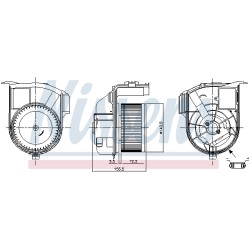 Pulseur d'Air Habitacle Pour Renault Kangoo Nissan Kubistar 2717000QAD