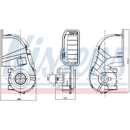 Pulseur d'Air Habitacle Pour Renault Clio II Thalia I 7701205899
