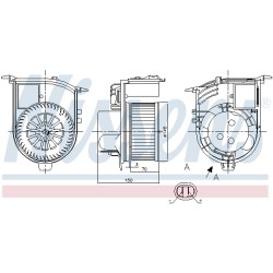 Pulseur d'Air Habitacle Pour Renault Clio II Kangoo 7701050899
