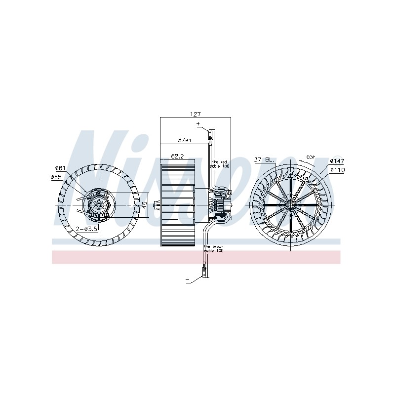 Pulseur d'Air Habitacle Pour Fiat Ducato 1307829080 1318888080