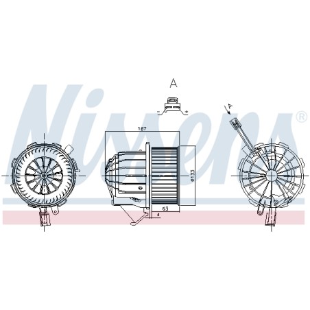 Pulseur d'Air Habitacle Pour Audi A4 A5 Q5 Porsche Macan