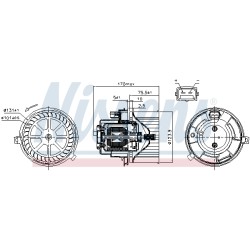 Pulseur d'Air Habitacle Pour Ford Transit 4041956 YC1H18456CA