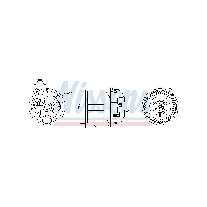 Pulseur d'Air Habitacle Pour Peugeot 508 I 6441EW