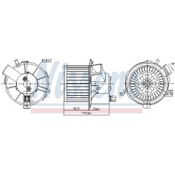 Pulseur d'Air Habitacle Pour Peugeot 307 6441T8