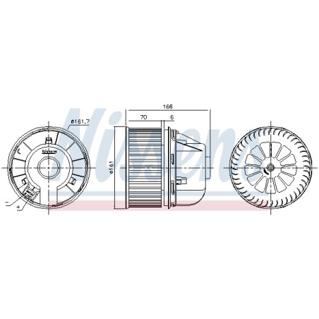 Pulseur d'Air Habitacle Pour Ford C-Max II Focus III Grand Kuga Tourneo Transit