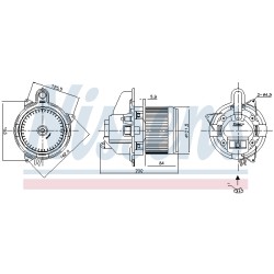 Pulseur d'Air Habitacle Pour Renault Dokker Lodgy Dacia Dokker Express/Monospace