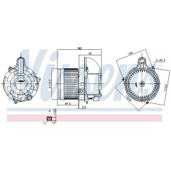 Pulseur d'Air Habitacle Pour Renault ZOE 272103334R