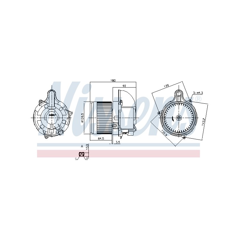 Pulseur d'Air Habitacle Pour Renault ZOE 272103334R