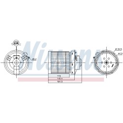 Pulseur d'Air Habitacle Pour Nissan Juke Van 272261KA0A 272261KA0C 272261KA3A