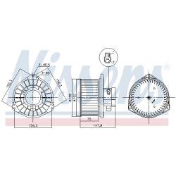 Pulseur d'Air Habitacle Pour Mitsubishi L200/Triton Pajero Sport II 7802A105