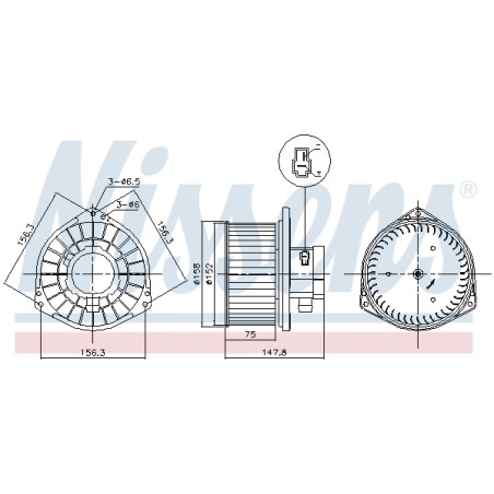 Pulseur d'Air Habitacle Pour Mitsubishi L200/Triton Pajero Sport II 7802A105