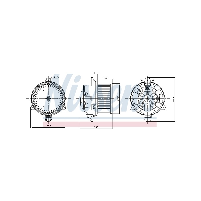 Pulseur d'Air Habitacle Pour Ford Tourneo Transit 1768430 1873522 1934839