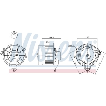 Pulseur d'Air Habitacle Pour Iveco Daily III IV V 42562720 500326617 5801263402