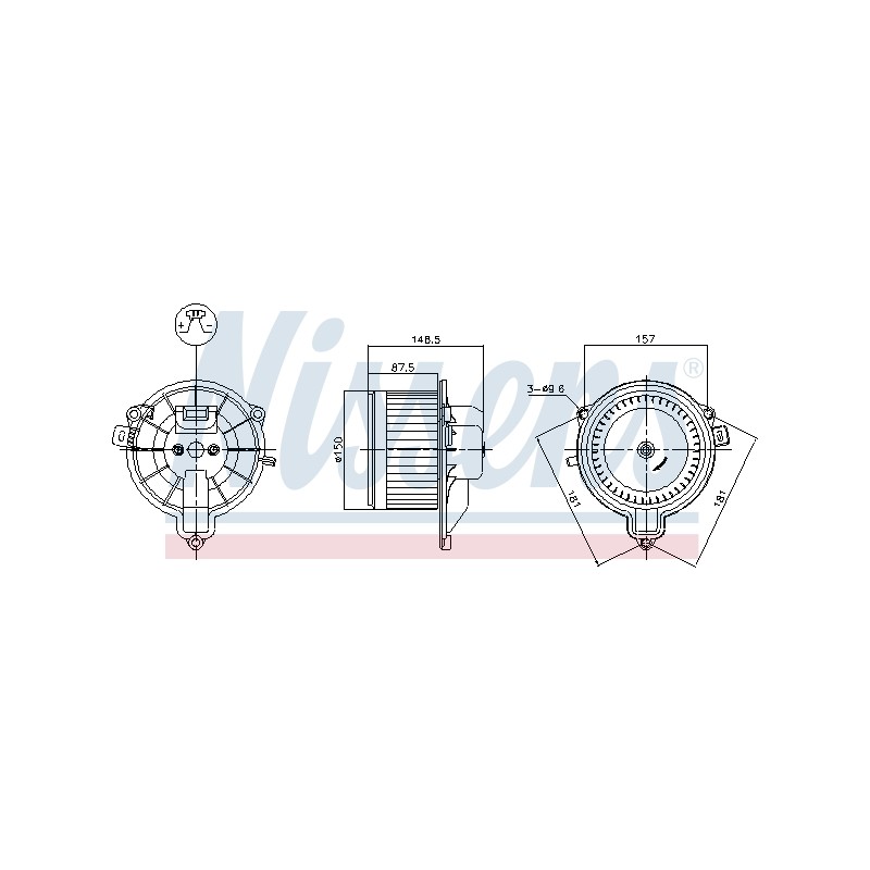 Pulseur d'Air Habitacle Pour Iveco Daily III IV V 42562720 500326617 5801263402