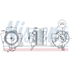 Pulseur d'Air Habitacle Pour Fiat Doblo Fiorino Linea Qubo Tipo 77364529