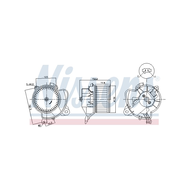Pulseur d'Air Habitacle Pour Fiat Doblo Fiorino Linea Qubo Tipo 77364529