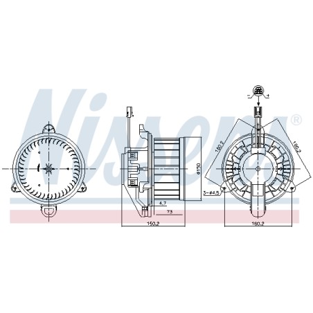 Pulseur d'Air Habitacle Pour MERCEDES CLA Classe A B EQA EQB GLA GLB