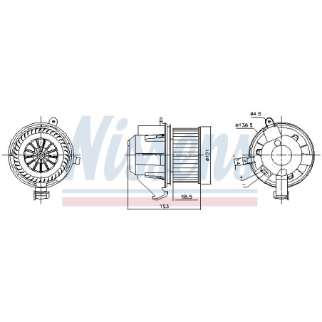 Pulseur d'Air Habitacle Pour Renault Espace V Twingo III Smart Forfour Fortwo
