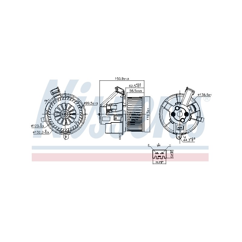 Pulseur d'Air Habitacle Pour Renault Twingo III Smart Forfour Fortwo