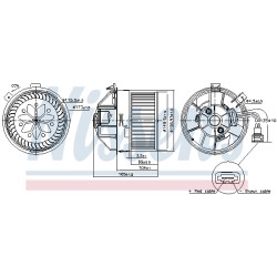 Pulseur d'Air Habitacle Pour Alfa Romeo Giulietta -