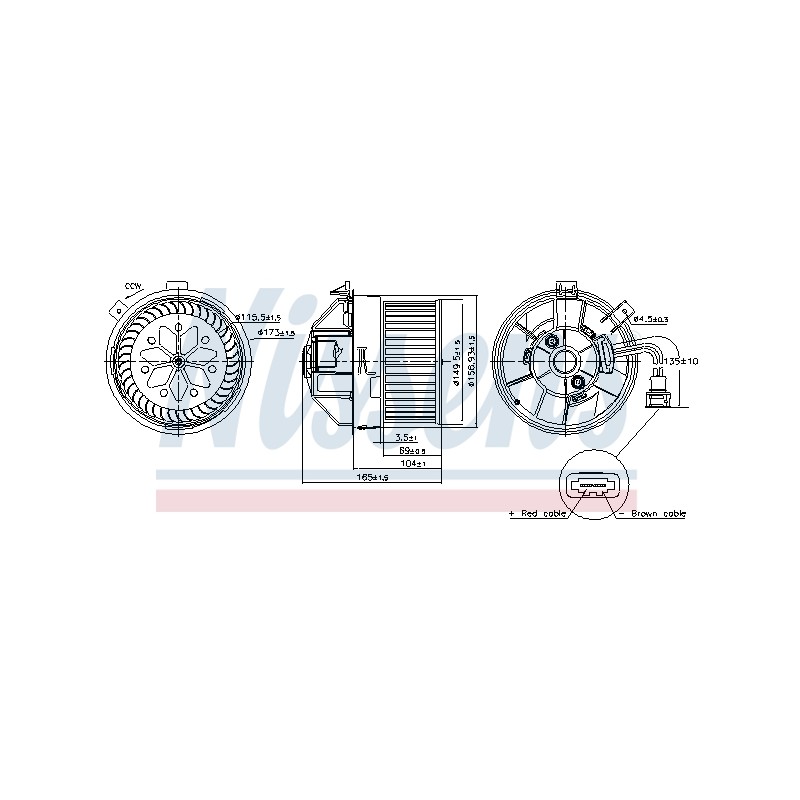 Pulseur d'Air Habitacle Pour Alfa Romeo Giulietta -