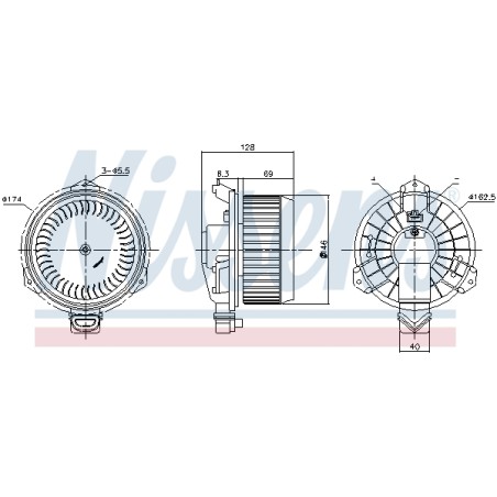 Pulseur d'Air Habitacle Pour Fiat Sedici Suzuki Swift III IV SX4