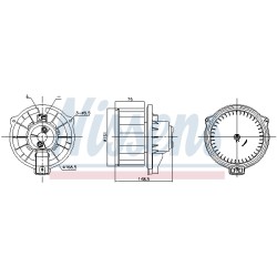 Pulseur d'Air Habitacle Pour Toyota Avensis Corolla 8710302080