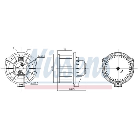 Pulseur d'Air Habitacle Pour Toyota Avensis Corolla 8710302080