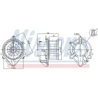 Pulseur d'Air Habitacle Pour Fiat Idea Lancia Ypsilon 77362402