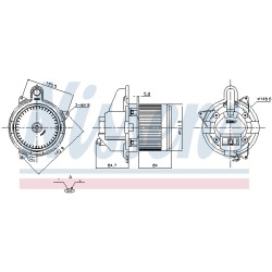 Pulseur d'Air Habitacle Pour Renault Dokker Express Dacia