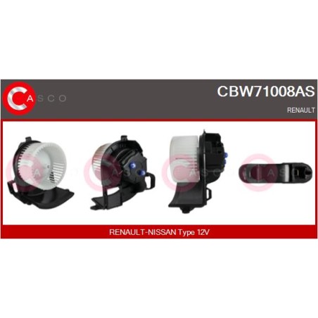 Pulseur d'Air Habitacle Pour Renault Clio II 7701057683
