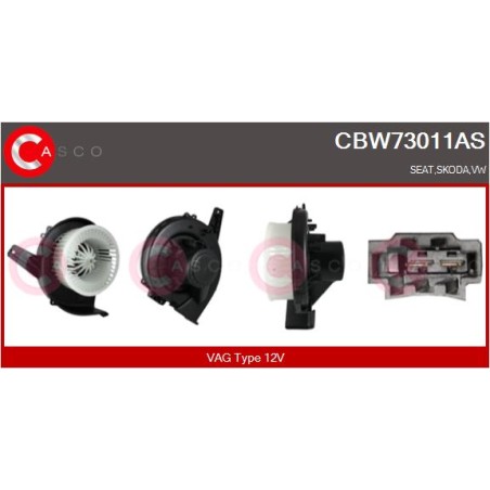 Pulseur d'Air Habitacle Pour Audi A1 A2 Seat Cordoba Ibiza III IV Toledo Skoda