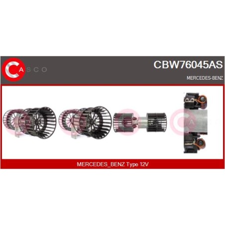 Pulseur d'Air Habitacle Pour MERCEDES SL