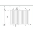 Radiateur Refroidissement Moteur Pour Peugeot Partner Citroën Berlingo C4 I
