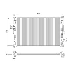 Radiateur Refroidissement Moteur Pour Peugeot 308 II BMW Opel Fiat 1610017680
